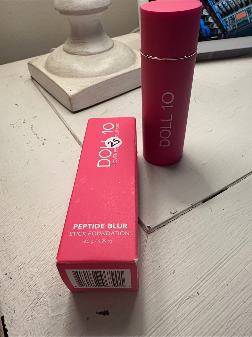 Doll 10 Medium shade, peptide blur stick foundation. New in box